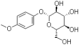 structure of CAS# 6032-32-2, 4-Methoxyphenyl beta-D-glucopyranoside;beta-D-Glucopyranoside p-methoxyphenyl; Methylarbutin; Methylhydroquinone glucoside; p-Methoxyphenyl beta-D-glucopyranoside; p-Methoxyphenyl beta-D-glucoside