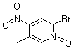 结构式 CAS# 60323-98-0, 2-溴-5-甲基-4-硝基吡啶 1-氧化物