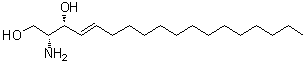 (2R,3R,4E)-2-Amino-4-octadecene-1,3-diol molecular structure (CAS 6036-85-7)