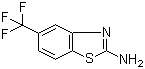 structure of CAS# 60388-38-7, 2-Amino-5-trifluoromethylbenzothiazole;5-(Trifluoromethyl)-1,3-benzothiazol-2-amine