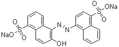 1-(4-Sulfo-1-naphthylazo)-2-naphthol-5-sulfonic acid disodium salt molecular structure (CAS 6039-95-8)