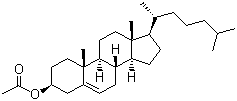 structure of CAS# 604-35-3, Cholesteryl acetate;(3beta)-Cholest-5-en-3-ol acetate; Cholesterol acetate; 3beta-Acetoxy-5-cholestene; 3beta-Hydroxy-5-cholestene 3-acetate; 5-Cholesten-3beta-ol 3-acetate