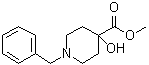 structure of CAS# 60437-30-1, 1-Benzyl-4-hydroxypiperidine-4-carboxylic acid methyl ester;Methyl 1-benzyl-4-hydroxypiperidine-4-carboxylate