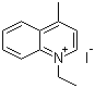 1-Ethyl-4-methylquinolinium iodide molecular structure (CAS 605-59-4)