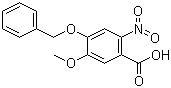 4-Benzyloxy-5-methoxy-2-nitrobenzoic acid molecular structure (CAS 60547-92-4)
