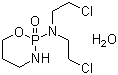 结构式 CAS# 6055-19-2, 环磷酰胺; 环磷酰胺一水物; 2-[N,N-双(2-氯乙基)]-1,3,2-氧氮磷杂环己烷-2-氧化物一水合物