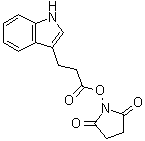 1-[3-(1H-Indol-3-yl)-1-oxopropoxy]-2,5-pyrrolidinedione molecular structure (CAS 60586-98-3)