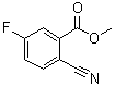 结构式 CAS# 606080-43-7, 2-氰基-5-氟苯甲酸甲酯