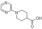 结构式 CAS# 606104-21-6, 1-(2-吡嗪基)-4-哌啶甲酸