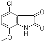 4-Chloro-7-methoxyisatin molecular structure (CAS 60706-07-2)