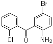 结构式 CAS# 60773-49-1, 2-氨基-5-溴-2'-氯二苯甲酮
