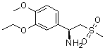 structure of CAS# 608141-42-0, (alphaS)-3-Ethoxy-4-methoxy-alpha-[(methylsulfonyl)methyl]-benzenemethanamine