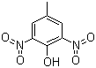 structure of CAS# 609-93-8, 2,6-Dinitro-p-cresol;2,6-DNPC; 4-Methyl-2,6-dinitrophenol; 3,5-Dinitro-4-hydroxytoluene