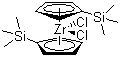 Bis(trimethylsilylcyclopentadienyl)zirconium dichloride molecular structure (CAS 60938-59-2)