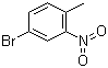 结构式 CAS# 60956-26-5, 4-溴-2-硝基甲苯; 2-硝基-4-溴甲苯
