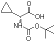 Boc-D-cyclopropylglycine molecular structure (CAS 609768-49-2)