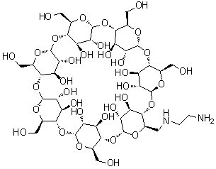 [6-(2-Aminoethylamino)-6-deoxy]-beta-cyclodextrin molecular structure (CAS 60984-63-6)
