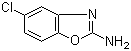 结构式 CAS# 61-80-3, 苯并恶唑胺; 2-氨基-5-氯苯并恶唑; 2-氨基-5-氯苯并噁唑