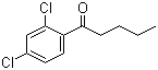 结构式 CAS# 61023-66-3, 2',4'-二氯苯戊酮