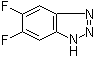 结构式 CAS# 610257-65-3, 5,6-二氟-1H-苯并三氮唑