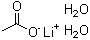 Lithium acetate dihydrate molecular structure (CAS 6108-17-4)