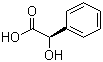 结构式 CAS# 611-71-2, (R)-扁桃酸; (R)-2-羟基-2-苯乙酸