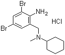 Bromhexine hydrochloride molecular structure (CAS 611-75-6)