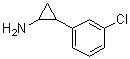 structure of CAS# 61114-40-7, 2-(3-Chlorophenyl)cyclopropanamine;SKF 9762A