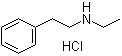 结构式 CAS# 61185-89-5, N-乙基苯乙胺盐酸盐