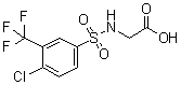 结构式 CAS# 612043-42-2, N-[[4-氯-3-(三氟甲基)苯基]磺酰基]甘氨酸