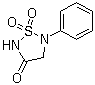 结构式 CAS# 612530-44-6, 5-苯基-1,2,5-噻二唑烷-3-酮 1,1-二氧化物