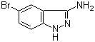 结构式 CAS# 61272-71-7, 5-溴-1H-吲唑-3-胺; 5-溴-3-氨基-1H-吲哚
