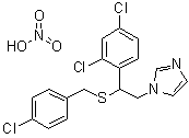 Sulconazole nitrate molecular structure (CAS 61318-91-0)