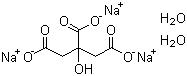 Trisodium citrate dihydrate molecular structure (CAS 6132-04-3)