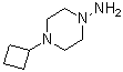 structure of CAS# 61379-68-8, 4-Cyclobutyl-1-piperazinamine;1-Amino-4-cyclobutylpiperazine