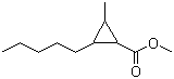 2-甲基-3-戊基环丙烷甲酸甲酯分子结构 (CAS 61452-46-8)