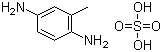 结构式 CAS# 615-50-9, 甲苯-2,5-二胺硫酸盐; 2,5-二氨基甲苯硫酸盐