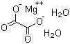 Magnesium oxalate dihydrate molecular structure (CAS 6150-88-5)