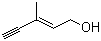 structure of CAS# 6153-05-5, (Z)-3-Methylpent-2-en-4-yn-1-ol;cis-3-Methyl-2-pentene-4-yn-1-ol