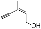 结构式 CAS# 6153-06-6, (E)-3-甲基戊-2-烯-4-炔-1-醇