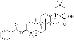Oleanolic acid benzoate molecular structure (CAS 6153-31-7)
