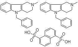 结构式 CAS# 6153-33-9, 美海屈林萘二磺酸盐