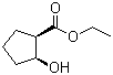 结构式 CAS# 61586-79-6, (1R,2S)-顺-2-羟基环戊基羧酸乙酯