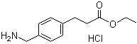 4-(氨基甲基)苯丙酸乙酯盐酸盐分子结构 (CAS 61630-10-2)