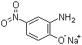 结构式 CAS# 61702-43-0, 2-氨基-4-硝基苯酚钠