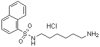 N-(6-Aminohexyl)-1-naphthalenesulfonamide monohydrochloride molecular structure (CAS 61714-25-8)