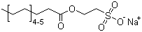Sodium cocoyl isethionate molecular structure (CAS 61789-32-0)