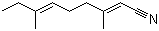 3,7-Dimethyl-2,6-nonadienenitrile molecular structure (CAS 61792-11-8)