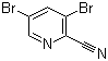 结构式 CAS# 61830-09-9, 3,5-二溴吡啶-2-甲腈