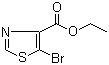 structure of CAS# 61830-23-7, Ethyl 5-bromothiazole-4-carboxylate;5-Bromothiazole-4-carboxylic acid ethyl ester; Ethyl 5-bromo-1,3-thiazole-4-carboxylate